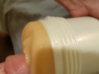 Fucking Fleshlight Together With Cumming